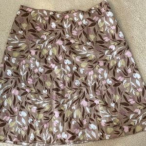 J Jill linen Flora Skirt Size M